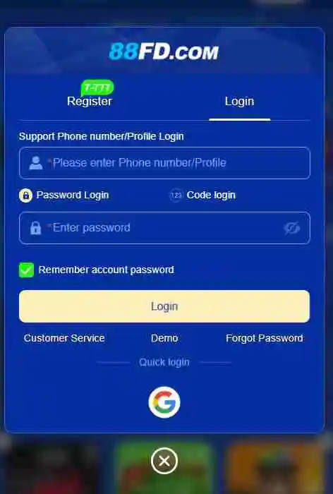 88FD Game login