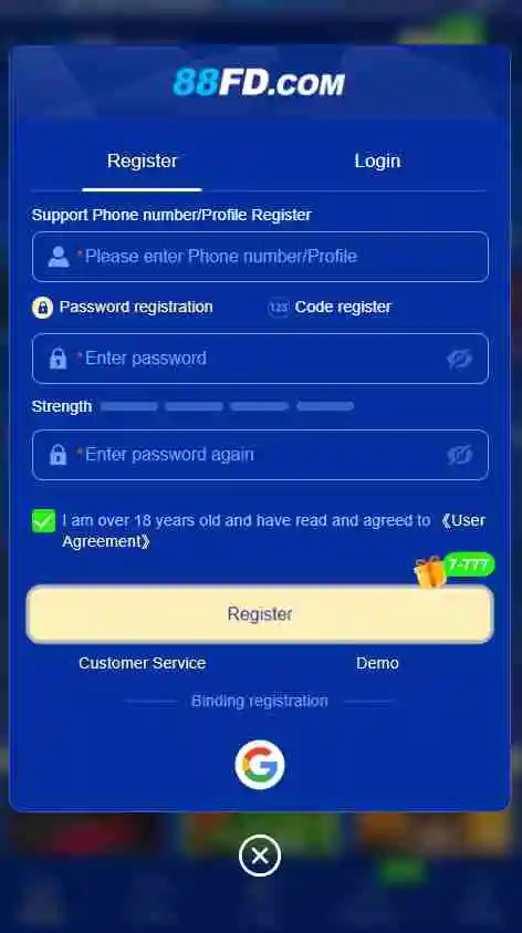88FD Game register