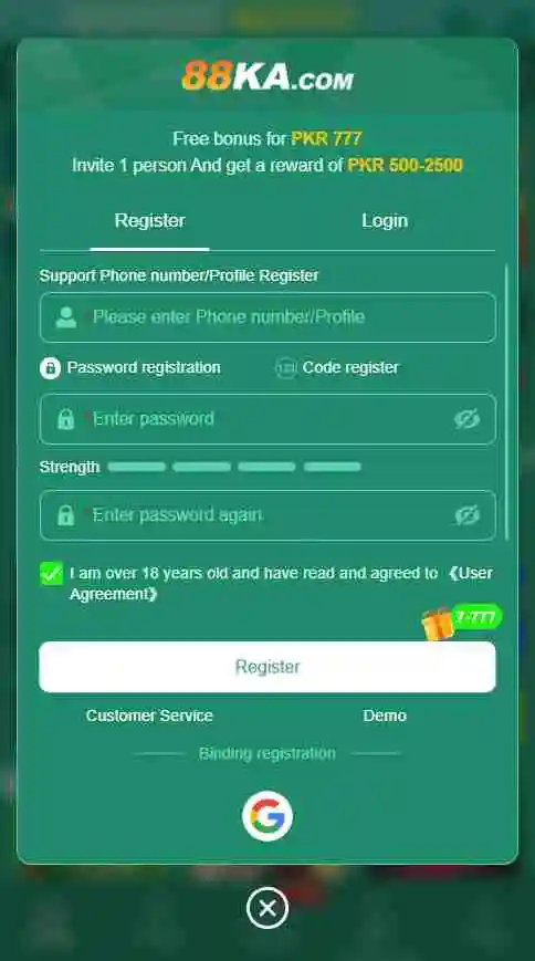 88KA Game Register