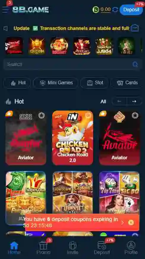 8B Game Interface