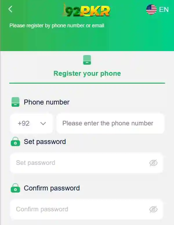 92 PKR Game register