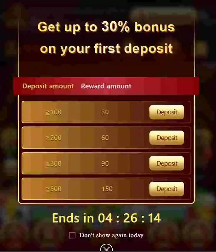 A26 Game deposit bounses