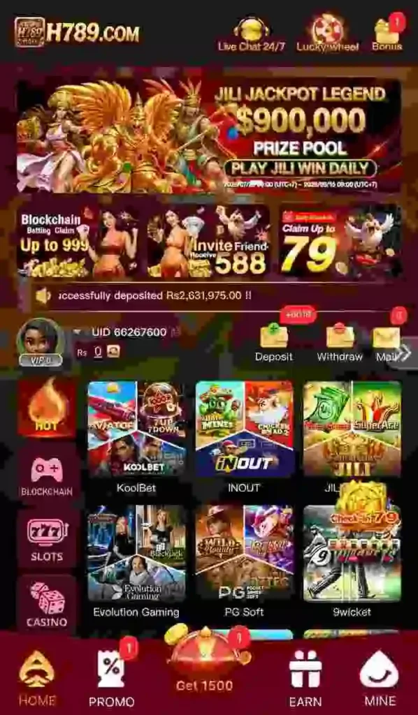 H789 Game interface