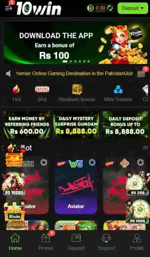 10Win Game Interface