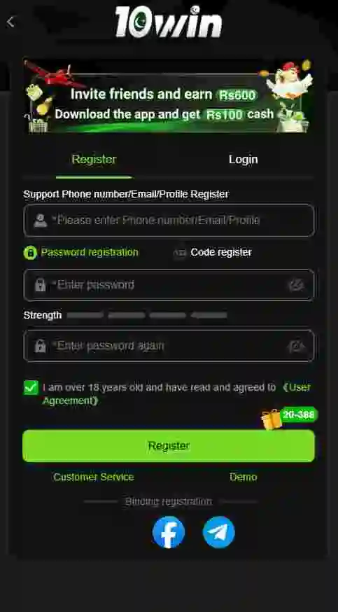 10Win Game Register