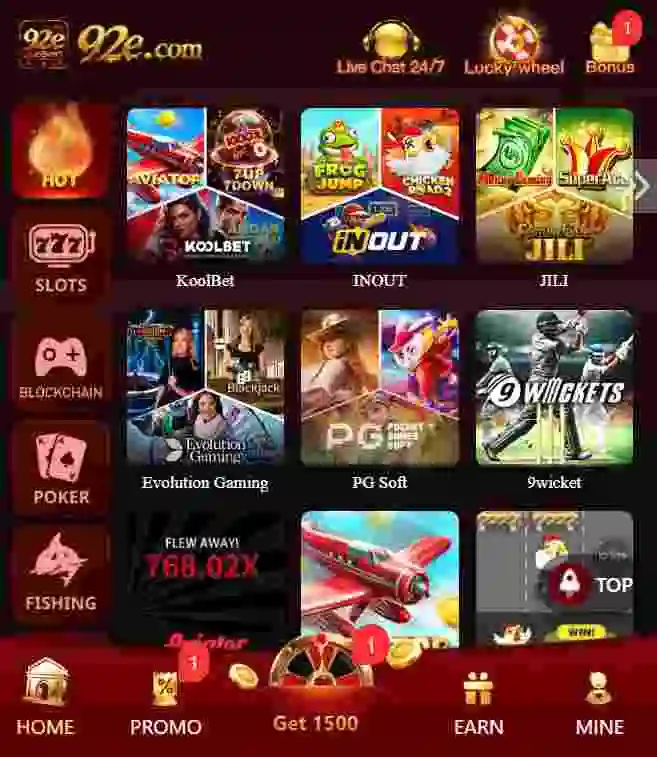 92E Game Interface