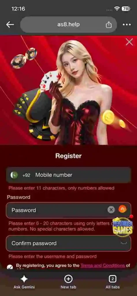 AS8 Game Register